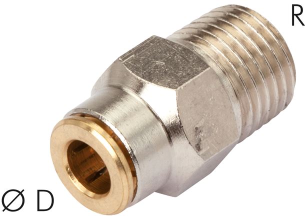 Hochdruck-Steckverschraubung R 1/8"-4mm