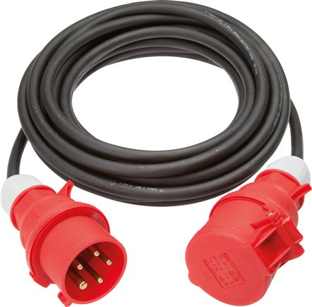 Verlängerungskabel (außen), 10m, CEE (400 V / 16 A)