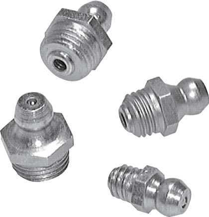 Gerader Kegelschmiernippel, R 1/8", 1.4305