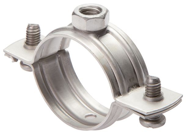 Rohrschelle, 40 - 43mm, 1.4404, ohne Einlage